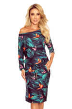 13-119 Sukienka sportowa z kieszonkami - kolorowe MOTYLE-6