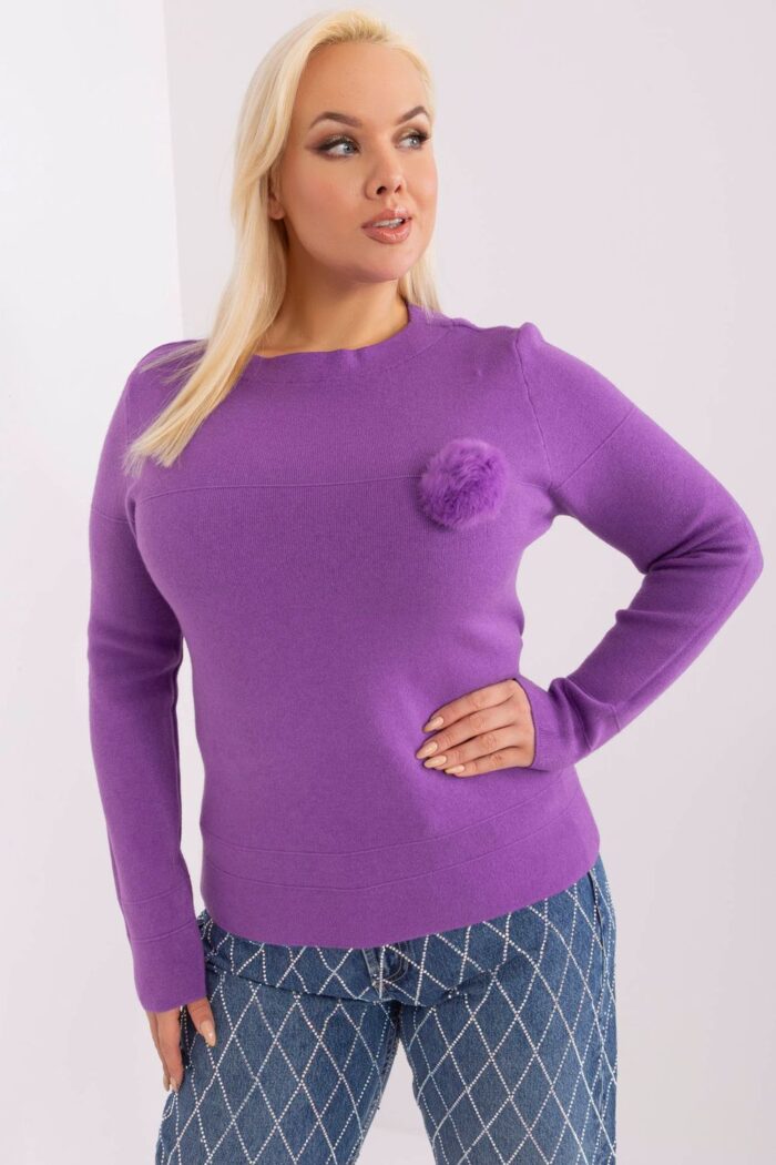 Sweter Damski Model PM-SW-PM-3706.10X Violet - Factory Price -1