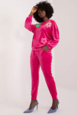 Spodnie Komplet Model DHJ-KMPL-8655.05 Fuksja - Italy Moda -2