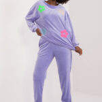 Spodnie Komplet Model DHJ-KMPL-8655.05 Light Violet - Italy Moda -1