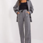 Spodnie Damskie Model LK-SP-509429-3.02X Grey/Black - Lakerta -1