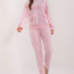 Spodnie Komplet Model DHJ-KMPL-8850.68 Light Pink - Italy Moda -1