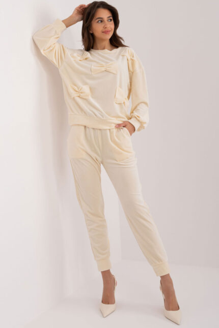 Spodnie Komplet Model DHJ-KMPL-8850.68 Ecru - Italy Moda -1