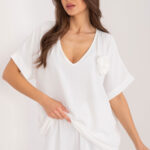 Bluzka Model DHJ-BZ-8368.02 Ecru - Italy Moda -1