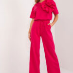 Spodnie Damskie Model LK-SP-509586.39 Fuksja - Lakerta -1