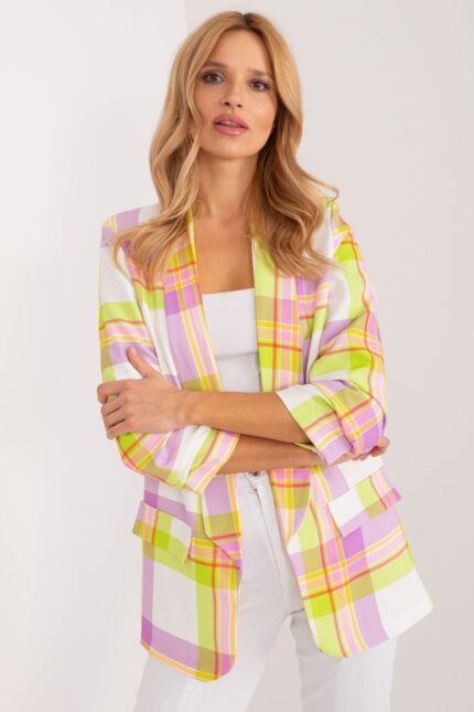 Marynarka Model DHJ-MA-18922.43 Limonka - Italy Moda -1