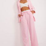 Spodnie Damskie Model DHJ-SP-A7327TR.28 Light Pink - Italy Moda -1