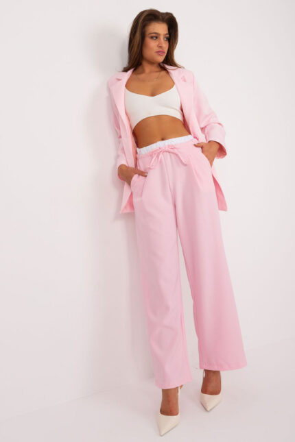 Spodnie Damskie Model DHJ-SP-A7327TR.28 Light Pink - Italy Moda -1