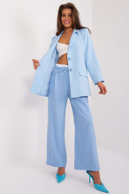 Spodnie Damskie Model DHJ-SP-A7327TR.25 Light Blue - Italy Moda -1