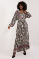 Sukienka Model DHJ-SK-16656.13X Black/Beige - Italy Moda -1