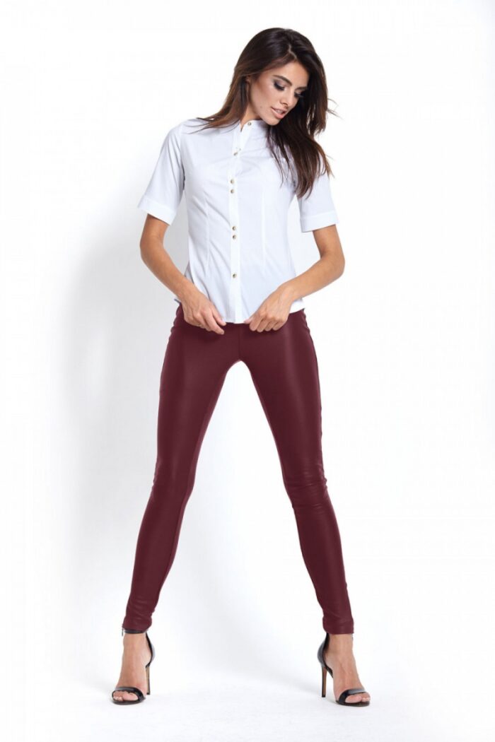 Legginsy Model Irma T14 Bordo - IVON -2