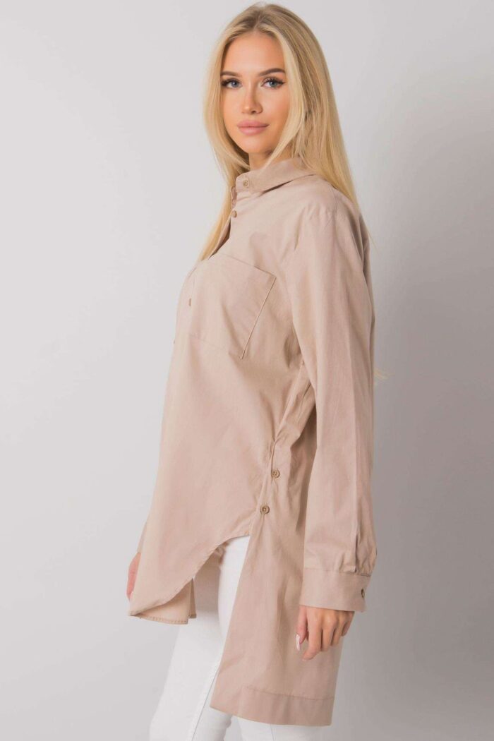 Koszula Damska Model EM-KS-001.46 Beige - Ex Moda -3