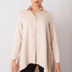 Koszula Damska Model EM-KS-556-1.11 Beige - Ex Moda -1