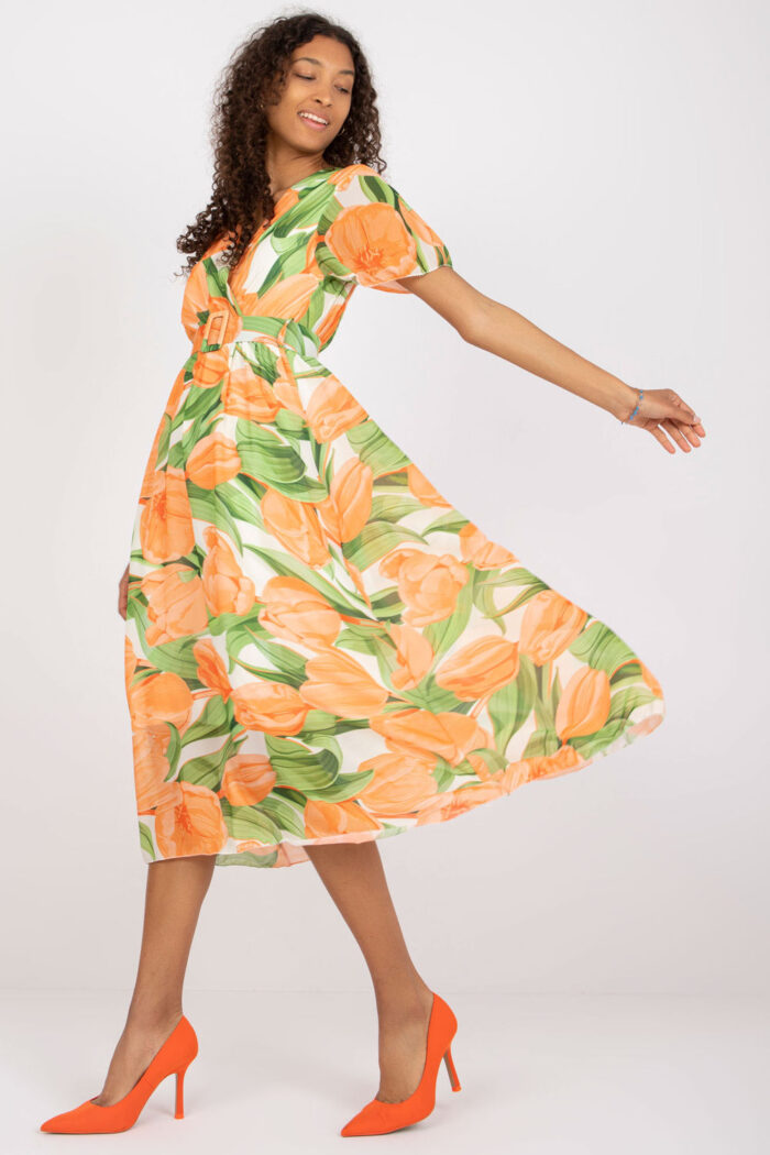 Sukienka Model DHJ-SK-15967.54P Orange - Italy Moda -2