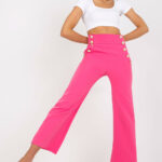 Spodnie Damskie Model DHJ-SP-16008.01X Dark Pink - Italy Moda -1