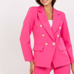 Marynarka Damska Model DHJ-MA-15555.00P Dark Pink - Italy Moda -1