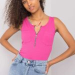 Koszulka Top MOdel DHJ-TP-13287.36P Pink - Italy Moda -1