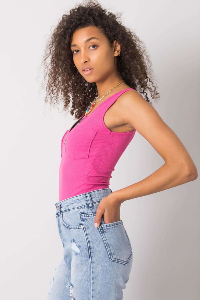 Koszulka Top MOdel DHJ-TP-13287.36P Pink - Italy Moda -3