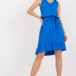 Sukienka Model RV-SK-8049.64 Dark Blue - Rue Paris -1