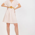 Sukienka Model CA-SK-6308.55 Light Beige - Rue Paris -1