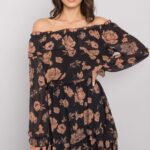 Sukienka Model DHJ-SK-15015.56P Camel - Italy Moda -1