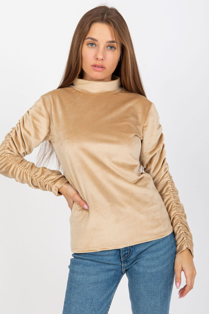 Bluzka Model RP-BZ-8181.61P Beige - Rue Paris -1