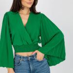 Bluzka Model DHJ-BZ-16503.30X Green - Italy Moda -1