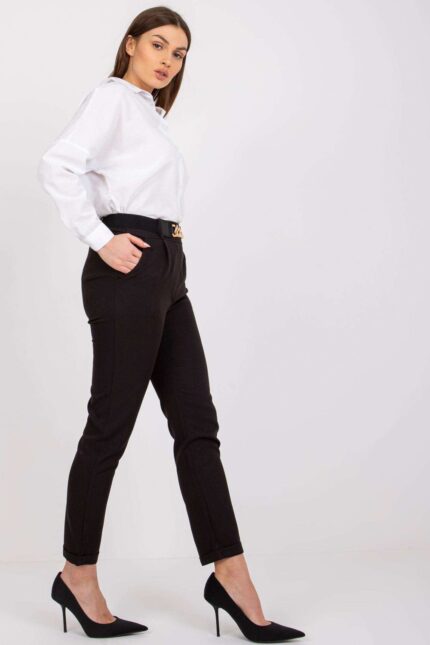 Spodnie Damskie Model DHJ-SP-13165.20 Black - Italy Moda -2