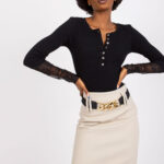 Bluzka Model RV-BZ-7532.29 Black - Rue Paris -1