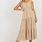 Sukienka Model DHJ-SK-8352.04 Dark Beige - Italy Moda -1