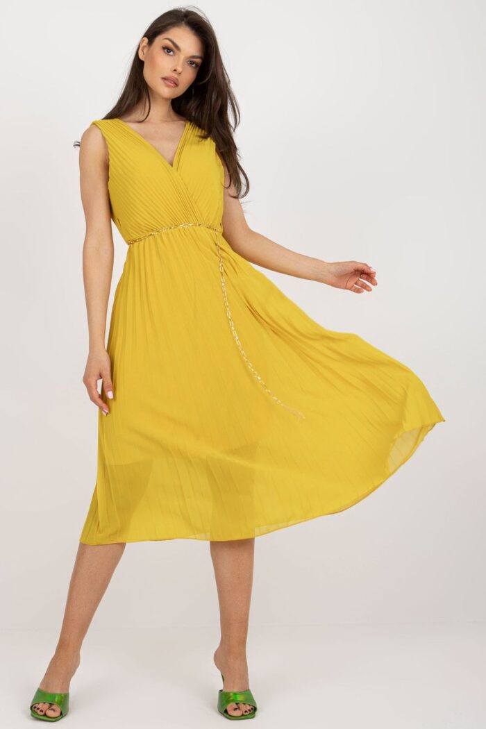 Sukienka Model DHJ-SK-13168.21X Dark Yellow - Italy Moda -1