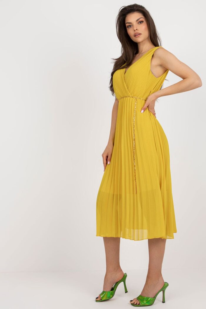 Sukienka Model DHJ-SK-13168.21X Dark Yellow - Italy Moda -2