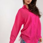 Koszula Damska Model TO-KS-7128.06X Fuksja - Factory Price -1