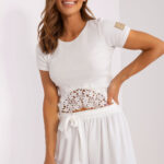 Bluzka Model TW-BZ-OB053.43 Ecru - Och Bella -1