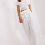 Spodnie Damskie Model TW-SP-BI-2086.24P Ecru - Och Bella -1