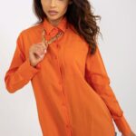 Koszula Damska Model TO-KS-7183.01P Orange - Factory Price -1