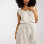 Sukienka Model WN-SK-VE38.06 Light Beige - Rue Paris -1