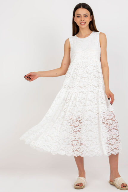 Sukienka Model TW-SK-BI-8246.37X White - Och Bella -1
