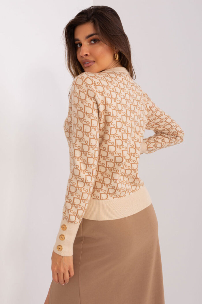 Sweter Damski Model AT-SW-2342.46P Beige - AT -3