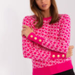Sweter Damski Model AT-SW-2342.46P Fuksja - AT -1
