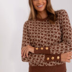Sweter Damski Model AT-SW-2342.46P Brown - AT -1