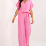 Spodnie Komplet Model DHJ-KMPL-3301.63 Pink - Italy Moda -1