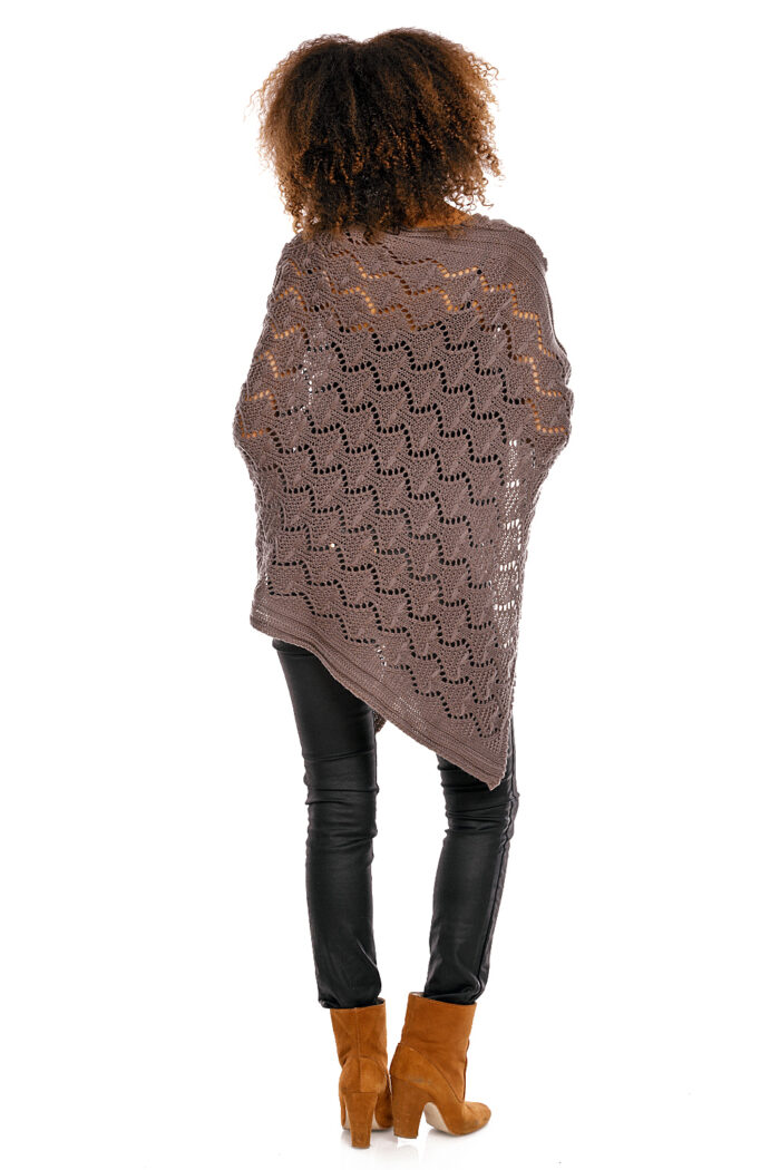 Sweter Poncho model 30012C Mocca - PeeKaBoo -4