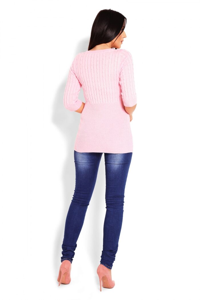 Sweter Damski Model 70008 Pink - PeeKaBoo -3