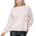 Sweter Damski Model 30059 Powder Pink - PeeKaBoo -1