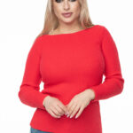 Sweter Damski Model 70021 Coral - PeeKaBoo -1