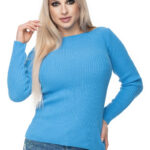 Sweter Damski Model 70021 Jeans - PeeKaBoo -1