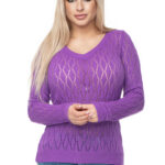 Sweter Damski Model 70018 Violet - PeeKaBoo -1