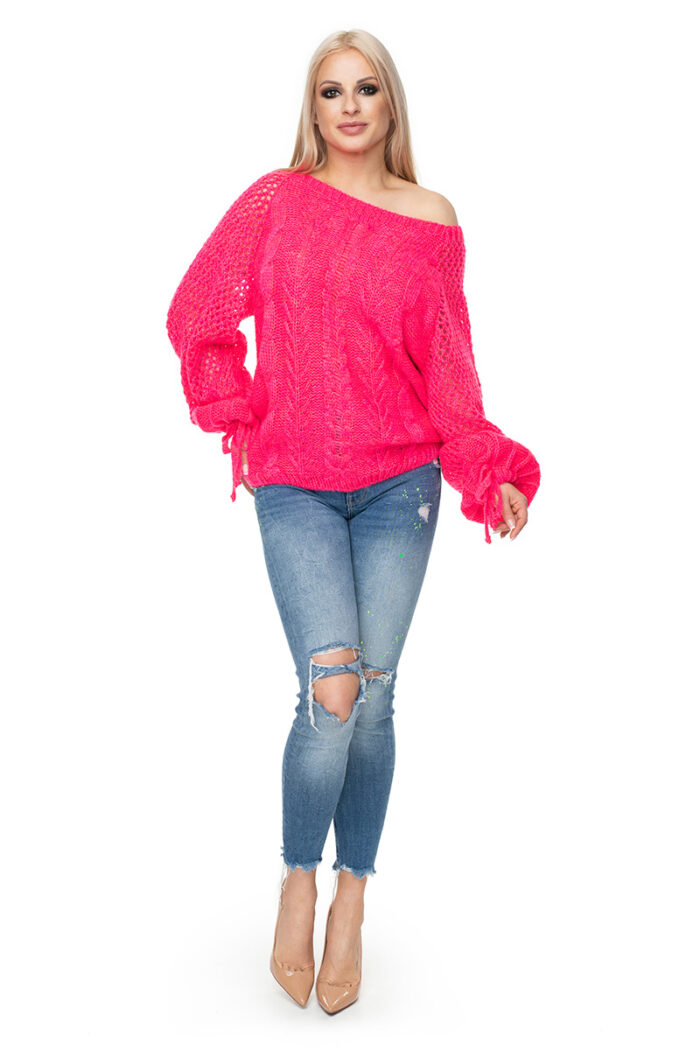 Sweter Damski Model 30061 Pink - PeeKaBoo -2