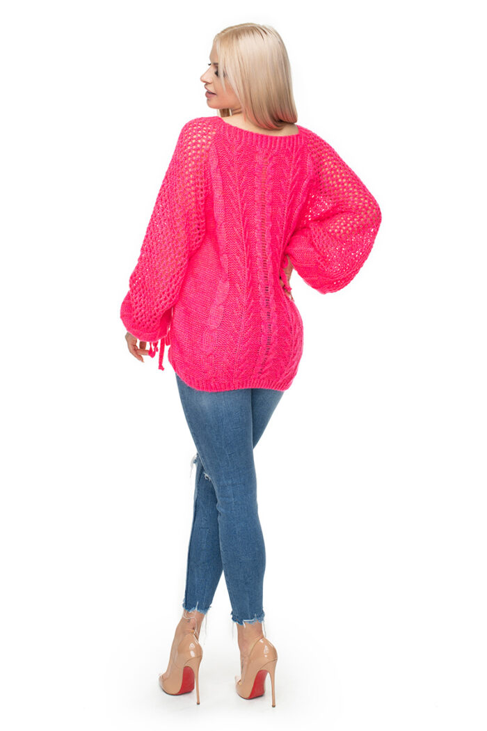 Sweter Damski Model 30061 Pink - PeeKaBoo -3